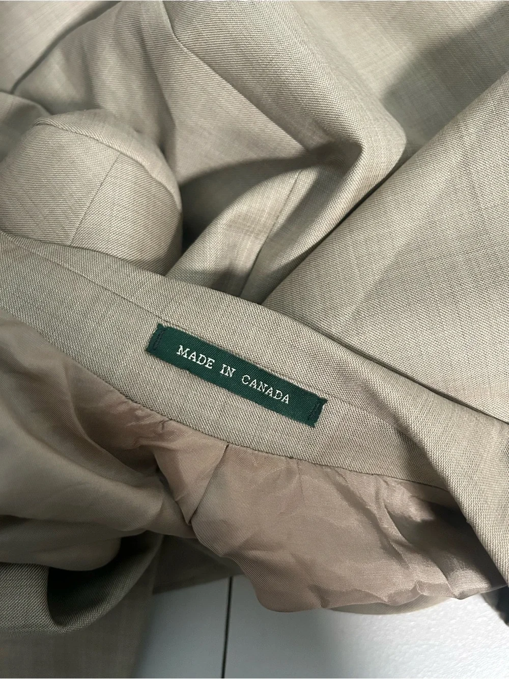 Lauren Ralph Lauren Lord Taylor Blazer Suit Jacket Men’s 44R Wool Tan Beige